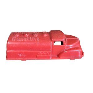 Vintage Renwal Red Gasoline Tanker Delivery Truck Plastic Toy USA